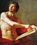 Jean Auguste Dominique Ingres Academic Study of a Male Torse. Germany oil painting artist